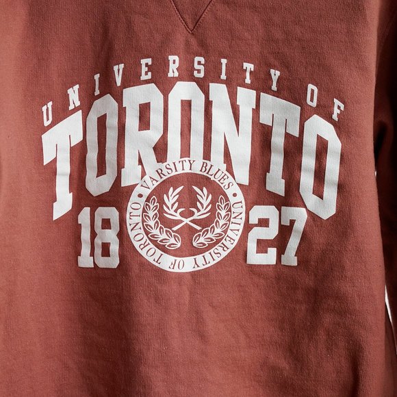 NWOT University of Toronto U of T Crew Neck Varsity Sweatshirt, Size Small - Picture 2 of 5